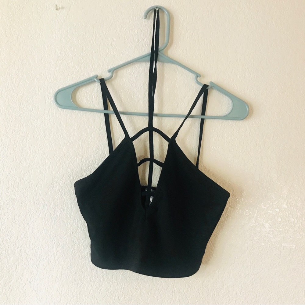 Earthbound black crop top